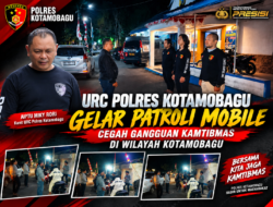 URC Polres Kotamobagu Gelar Patroli Mobile, Cegah Gangguan Kamtibmas di Wilayah Kotamobagu
