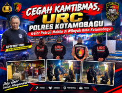 Cegah Gangguan Kamtibmas, URC Polres Kotamobagu Gelar Patroli Mobile di Wilayah Kota Kotamobagu