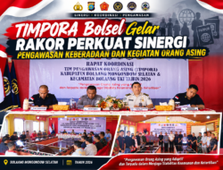 Perkuat Sinergi Pengawasan Keberadaan dan Kegiatan Orang Asing, Kantor Imigrasi Kotamobagu Gelar Rakor Bersama TIMPORA Bolsel