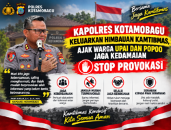 Kapolres Kotamobagu Keluarkan Himbauan Kamtibmas, Ajak Warga Upai dan Poopo Jaga Kedamaian – Stop Provokasi