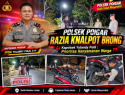 Polsek Poigar Razia Knalpot Brong, Kapolsek Yulandy Polii: Prioritas Kenyamanan Warga
