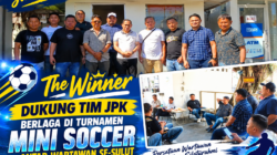 The Winner Dukung Tim JPK Berlaga di  Turnamen Mini Soccer Antar Wartawan Se-Sulut