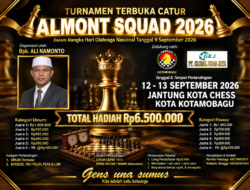 Total Hadiah Rp6,5 Juta, Para Pecatur Aduh Strategi di Open Turnamen Terbukan Catur Almont Squad 2026
