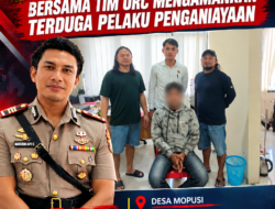 Belum 1×24 Jam Dilantik, Kasat Reksrim AKP Mahadewa Bayu Bersama Tim URC  Berhasil Mengamankan Terduga Pelaku Penganiayaan