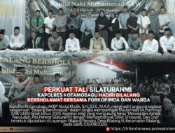 Perkuat Tali Silaturahmi : Kapolres Abdul Kholik Hadiri Bilalang Bersholawat Bersama Forkopimda dan Warga
