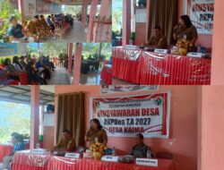 Pemdes Kaima Gelar Musdes RKPDes Dan Rembuk Stunting 2027