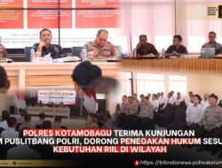 Tim Puslitbang Polri Sambangi Polres Kotamobagu, Evaluasi Penegakan Hukum di Daerah