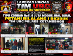 Tipu Korban Rp11,6 Juta Modus Jual Buah, Petani Bilalang I Diciduk Tim URC Polres Kotamobagu
