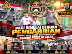 Pagi Dimulai dengan Pengabdian, Kapolres Abdul Kholil Pimpin Langsung Strong Point di Jalan