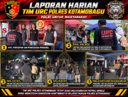 Cegah Gangguan Kamtibmas, Tim URC Polres Kotamobagu Gencarkan Patroli Siang Hingga Dini Hari