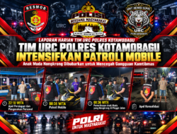 Tim URC Polres Kotamobagu Intensifkan Patroli Mobile, Anak Muda Nongkrong Dibubarkan Untuk Mencegah Gangguan Kamtibmas