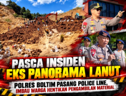 Eks Panorama Lanut Dipolice Line, Polres Boltim Minta Warga Stop Ambil Material
