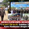 Danyon B Pelopor Kompol I Wayan Wimantara di HUT TNI ke-81: Soliditas TNI-Polri Kunci Kedekatan dengan Rakyat