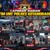 Cegah Gangguan Kamtibmas, Tim URC Polres Kotamobagu Gencarkan Patroli Mobile Siang hingga Dini Hari