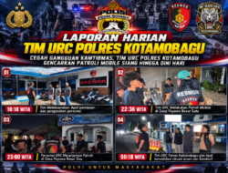 Cegah Gangguan Kamtibmas, Tim URC Polres Kotamobagu Gencarkan Patroli Mobile Siang hingga Dini Hari
