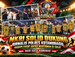 NKRI All Out! Nasrun Koto Dukung JPK FC Tarung di Turnamen Wartawan Sulut
