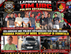 Kolaborasi URC Polres Kotamobagu dan Bone Bolango, Terduga Penggelap Mobil Ditangkap di Gorontalo