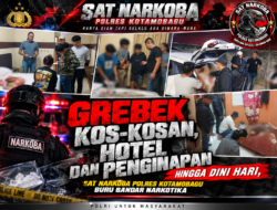 Grebek Kos-Kosan , Hotel dan Penginapan Hingga Dini Hari, Sat Narkoba Polres Kotamobagu Buru Bandar Narkotika
