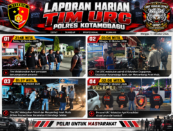 Patroli Dini Hari, Tim URC Polres Kotamobagu Sisir Gogagoman dan Poyowa Besar